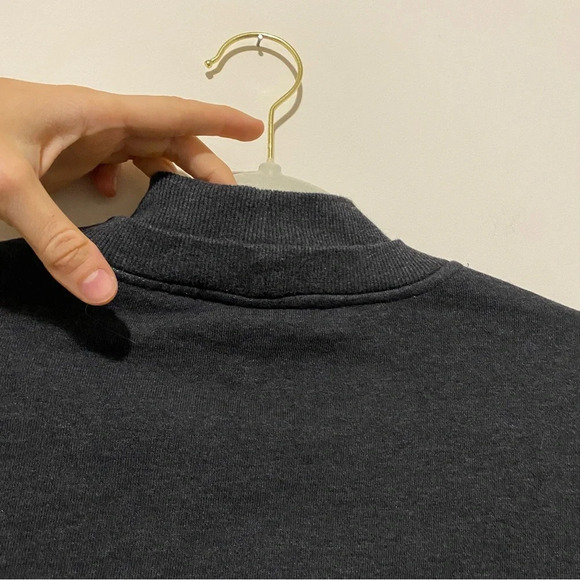 Gymshark Charcoal Gray Cropped Sweatshirt Large - Picture 8 of 8